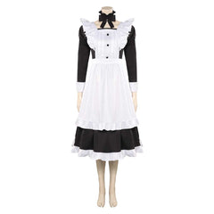 Damen Cosplay Kostüm Outfits Halloween Karneval Party Anzug Maid Schürze Kleid