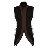 Damen Mittelalter Kostüm Weste Renaissance Bekleidung Cosplay für Erwachsene