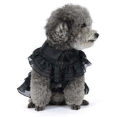 Wednesday Adams Cosplay Kostüm Outfits Halloween Karneval Anzug für Haustier Katze Hund