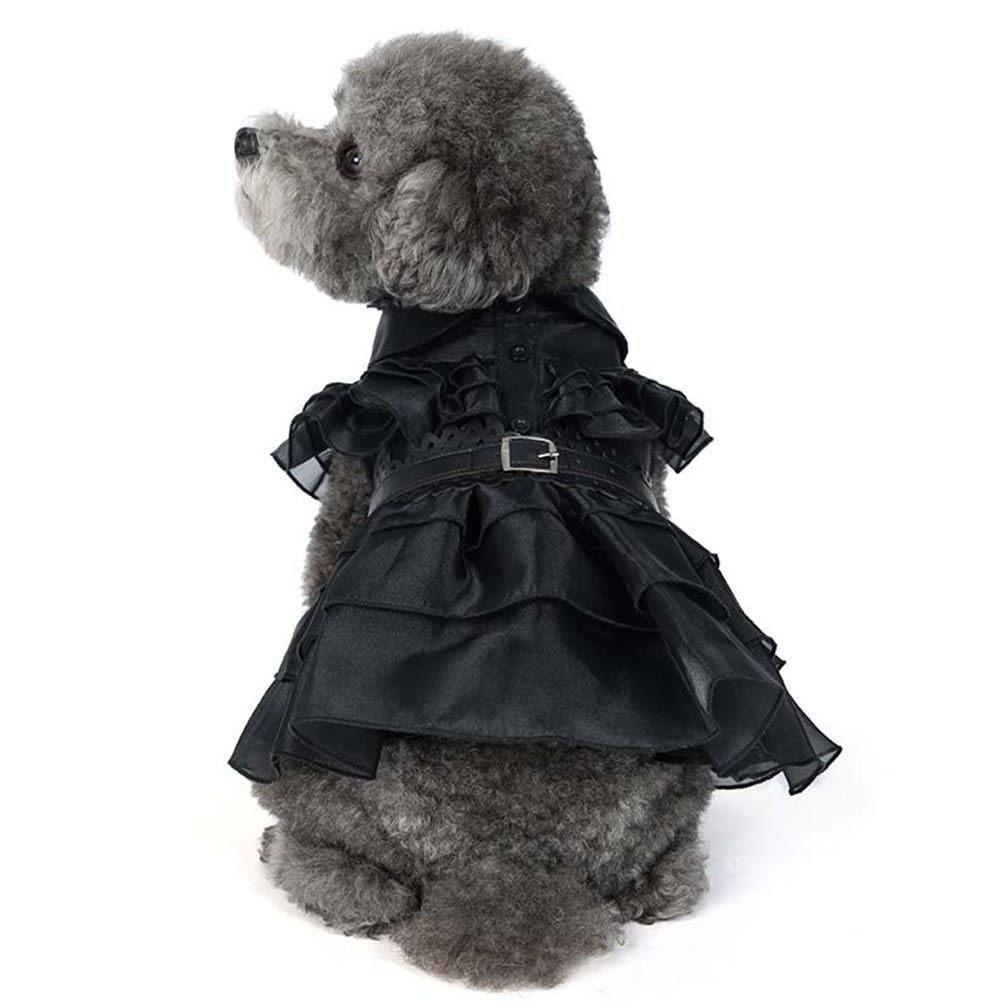 Wednesday Adams Cosplay Kostüm Outfits Halloween Karneval Anzug für Haustier Katze Hund