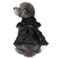 Wednesday Adams  Cosplay Kostüm Outfits Halloween Karneval Anzug für Haustier Katze Hund