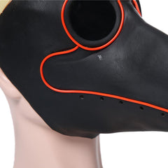 Pestarzt Pestdoktor Doctor Schnabel Maske aus Latex Cosplay Requisite Beleuchtend - Karnevalkostüme