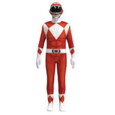 Kinder Mighty Morphin Power Rangers Jason Cosplay Kostüm Halloween Karneval Jumpsuit
