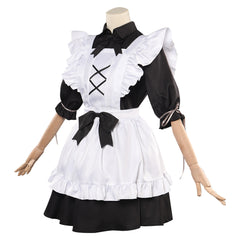 Damen Maid Outfit Cosplay Kostüm Outfits Halloween Karneval Party Anzug Kleid