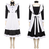 Damen Cosplay Kostüm Outfits Halloween Karneval Party Anzug Maid Schürze Kleid