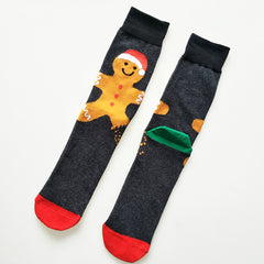 Lebkuchenmann Stil Weihnachtssocken Herren Socken Weihnachten Baumwolle Socken 10.tlg