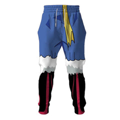 One Piece Monkey D. Luffy Cosplay Hoodie Erwachsene 3D Druck Halloween Karneval Sweatshirt Set