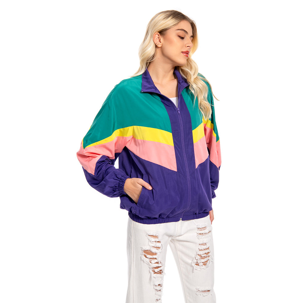 unisex 80er Jahre Jacken Damen Reto Jacke Mantel Cosplay Kostüm Outfits Halloween Karneval Anzug