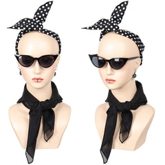 Damen 1950er Karneval Party Rollenspiel Kostüm Party Set Cosplay Kostüm Outfits