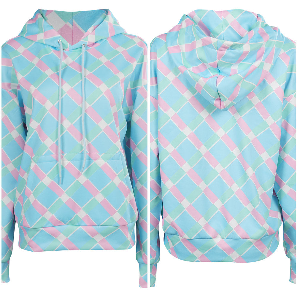 Damen blau Hoodie Cosplay Kostüm Hoodie Mantel Outfits Halloween Karneval Party Anzug Halloween Produkte