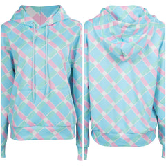 Damen blau Hoodie Cosplay Kostüm Hoodie Mantel Outfits Halloween Karneval Party Anzug Halloween Produkte