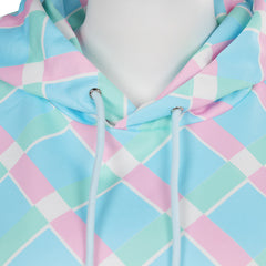 Damen blau Hoodie Cosplay Kostüm Hoodie Mantel Outfits Halloween Karneval Party Anzug Halloween Produkte