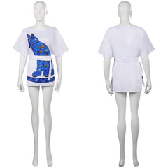 Damen blau Retro Style Cosplay Kostüm Outfits Halloween Karneval Anzug