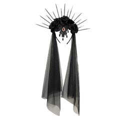 Damen Cosplay Haarband Halloween Party Dekoration Stirnband Foto Requisiten Halloween Karneval Kopfbügel Gothic Braut