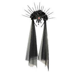 Damen Cosplay Haarband Halloween Party Dekoration Stirnband Foto Requisiten Halloween Karneval Kopfbügel Gothic Braut