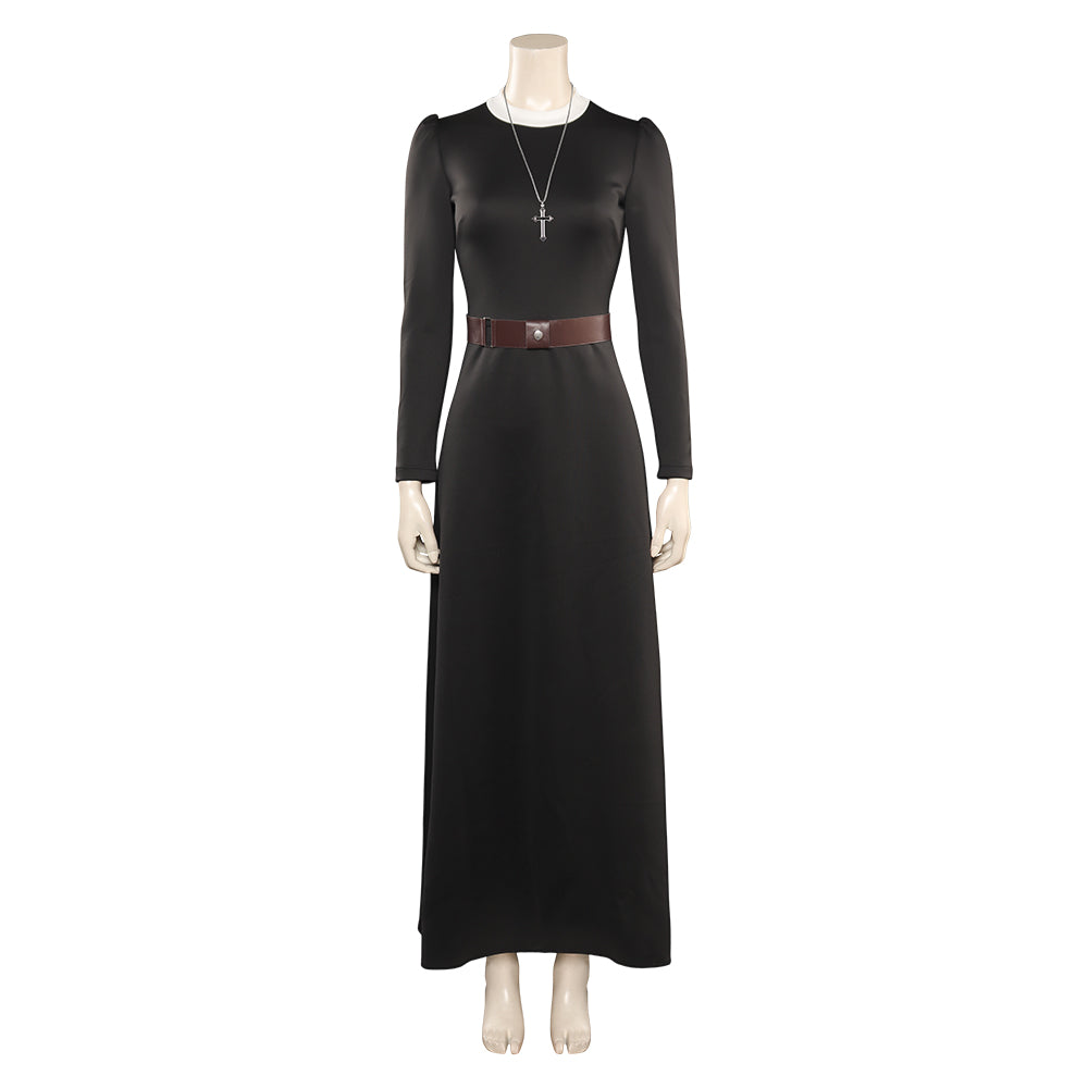 Damen Die Nonne Halloween Cosplay Kostüm Outfits Halloween Karneval Anzug