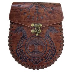 Damen mittelalterliche Retro-Tasche Wikinger Stil Cosplay Gürteltasche Halloween Karneval Kostüm Zubehör