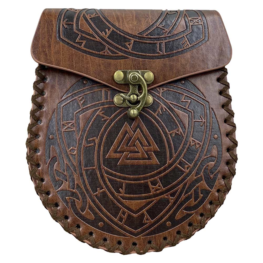 Damen mittelalterliche Retro-Tasche Wikinger Stil Cosplay Gürteltasche Halloween Karneval Kostüm Zubehör