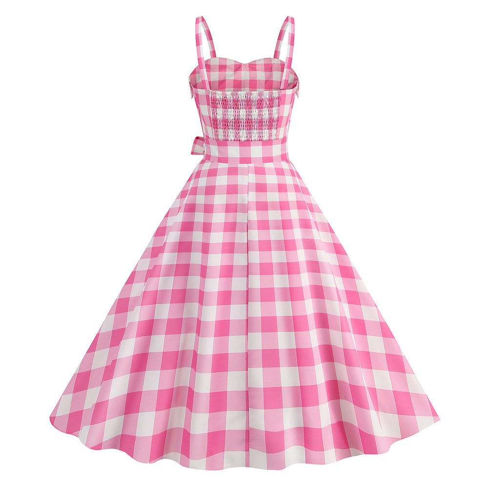 Damen rosa Cosplay Kostüm Rosa Kleid Outfits Halloween Karneval Party Anzug