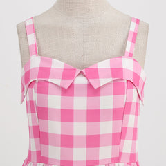 Damen rosa Cosplay Kostüm Rosa Kleid Outfits Halloween Karneval Party Anzug