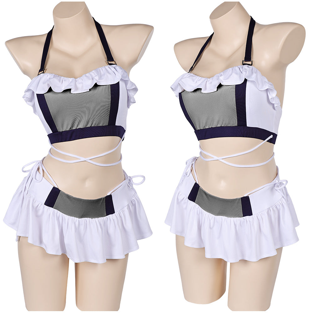 Damen Tifa Cosplay Kostüm Outfits Halloween Karneval Anzug Final Fantasy Bademode