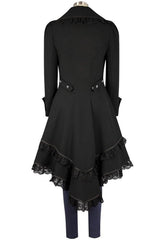 Halloween Damen victorianische Smoking-Jacke Frack Steampunk Jacke