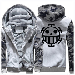 Trafalgar D. Water Law Oine Piece Hoodie Kaputzepullover winter warm Hoodie für Erwachsene