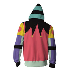 Herren Fizzarolli Cosplay Hoodie 3D Druck Sweatshirt mit Kapuze Zip Up Jacke