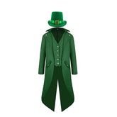 Herren Steampunk Retro St. Patrick's Day Cosplay Kostüm Outfits Halloween Karneval Anzug