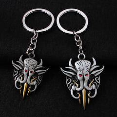 Illithid Cosplay Schlüsselanhänger KeyRings Halloween Karneval Kostüm Zubehör Geschenke