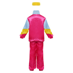 Kinder 80er Jahre Retro Cosplay Kostüm Jacke Mantel Hose Stirnband Outfits Halloween Karneval Party Anzug Trainingsanzug