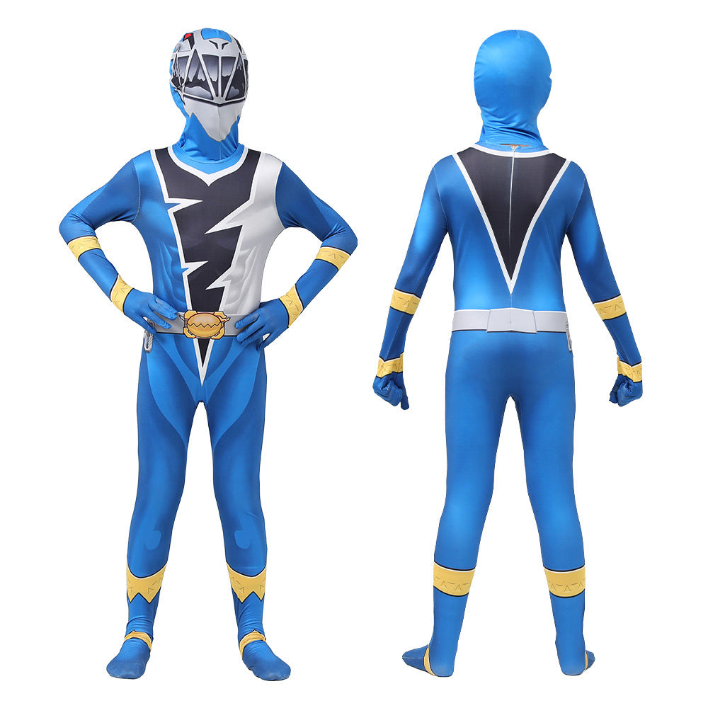 Kinder Kyoryu Sentai Zyuranger Jumpsuit Cosplay Kostüm Outfits Halloween Karneval Anzug