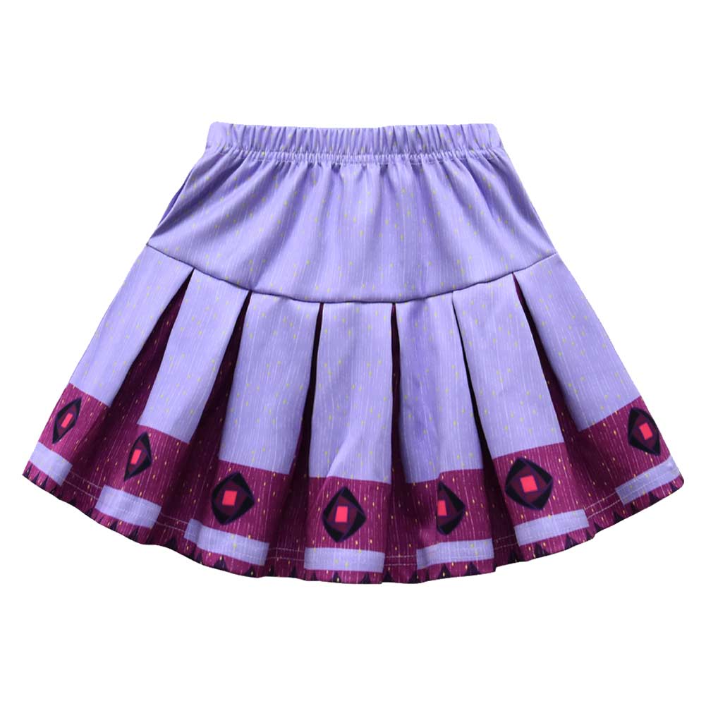 Kinder Mädchen Film 2023 Wish Asha Kleid Cosplay Kostüm Outfits
