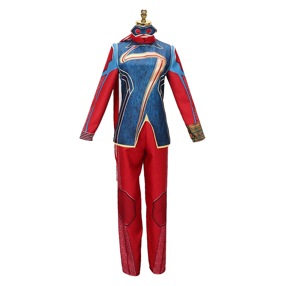 Kinder Mädchen Kamala Khan Cosplay Kostüm Outfits Halloween Karneval Anzug