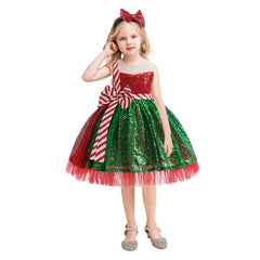 Kinder Mädchen Kleid Weihnachten Cosplay Kostüm Outfits
