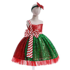 Kinder Mädchen Kleid Weihnachten Cosplay Kostüm Outfits
