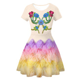 Kinder Mädchen Lucy Die Tribute von Panem The Hunger Games The Ballad of Songbirds Snakes Cosplay Kleid 3D Druck Film