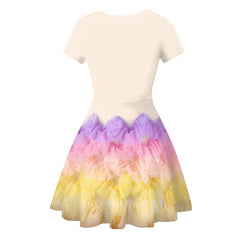 Kinder Mädchen Lucy Die Tribute von Panem The Hunger Games The Ballad of Songbirds Snakes Cosplay Kleid 3D Druck Film