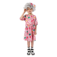 Kinder Mädchen Oma Cosplay Kostüm Outfits Halloween Karneval Anzug