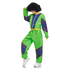 Kinder Mädchen Retro Hip-Hop Disco Cosplay Kostüm Sportbekleidung Jacke Hose Outfits