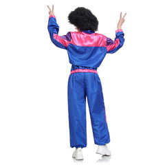 Kinder Mädchen Retro Hip-Hop Disco Cosplay Kostüm Sportbekleidung Jacke Hose Outfits