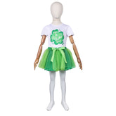 Kinder Mädchen Tutu Kleid Cosplay Kostüm Outfits St. Patrick’s Day Rock Set