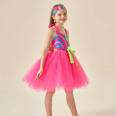 Kinder Mädchen Tutu Kleid rosa Kostüm Outfits 80er Jahre Workout Kostüm für kleine Mädchen