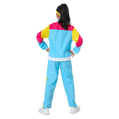 Kinder Mädchen Vintage Disco 70er 80er Sportbekleidung Top Hose Cosplay Kostüm Outfits Halloween Karneval Party Anzug