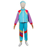 Kinder Retro Tanzsportbekleidung 80er Jahre Höhe der Mode Muschelanzug Kostüm Cosplay Kostüm Outfits Halloween Karnevalsanzug
