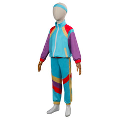 Kinder Retro Tanzsportbekleidung 80er Jahre Höhe der Mode Muschelanzug Kostüm Cosplay Kostüm Outfits Halloween Karnevalsanzug