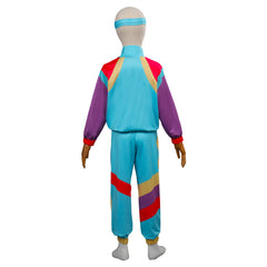 Kinder Retro Tanzsportbekleidung 80er Jahre Höhe der Mode Muschelanzug Kostüm Cosplay Kostüm Outfits Halloween Karnevalsanzug