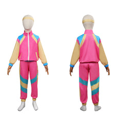 Kinder Retro Tanzsportbekleidung Kostüm 80er Jahre Höhe der Mode Muschelanzug Cosplay Kostüm Outfits Halloween Karnevalsanzug