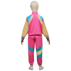 Kinder Retro Tanzsportbekleidung Kostüm 80er Jahre Höhe der Mode Muschelanzug Cosplay Kostüm Outfits Halloween Karnevalsanzug