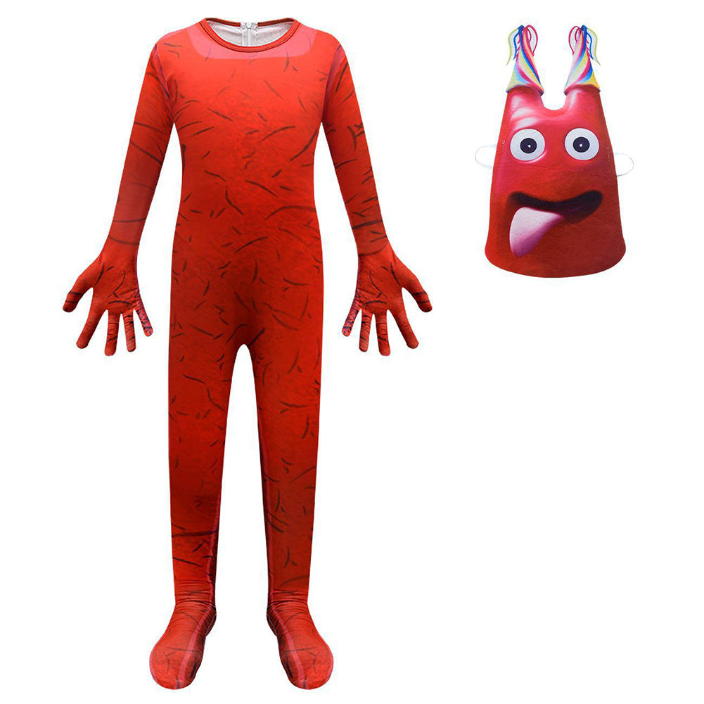 Kinder rot Jumpsuit Horror Games Cosplay Kostüm Outfits Halloween Karneval Anzug